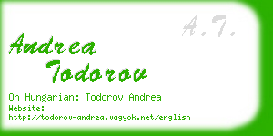 andrea todorov business card